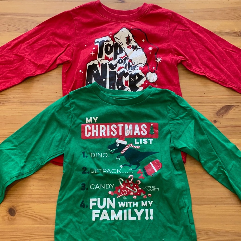 Boys Christmas Long sleeve shirts size 3T